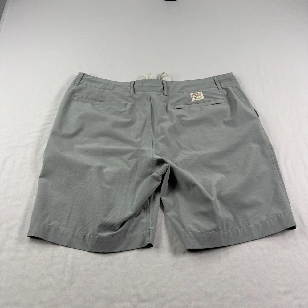 Faherty Shorts Mens 38 Gray All Day Chino Casual Hybrid Drawstring